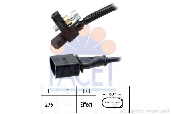 Senzor impulsuri, arbore cotit VW GOLF V (1K1) (2003 - 2009) FACET 9.0448 piesa NOUA