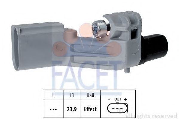 Senzor impulsuri, arbore cotit VW GOLF V Variant (1K5) (2007 - 2009) FACET 9.0464 piesa NOUA