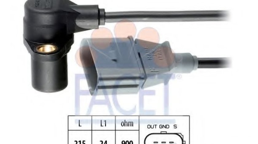 Senzor impulsuri, arbore cotit VW JETTA III (1K2) (2005 - 2010) FACET 9.0241 piesa NOUA