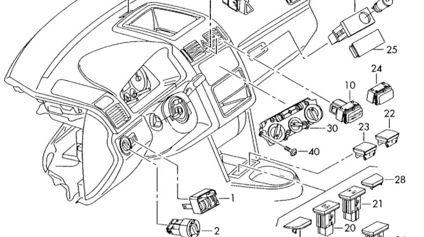 Senzor lumina 1K0907539C Vw Golf 5 combi TDI 2007 BLS OEM 1K0907539C