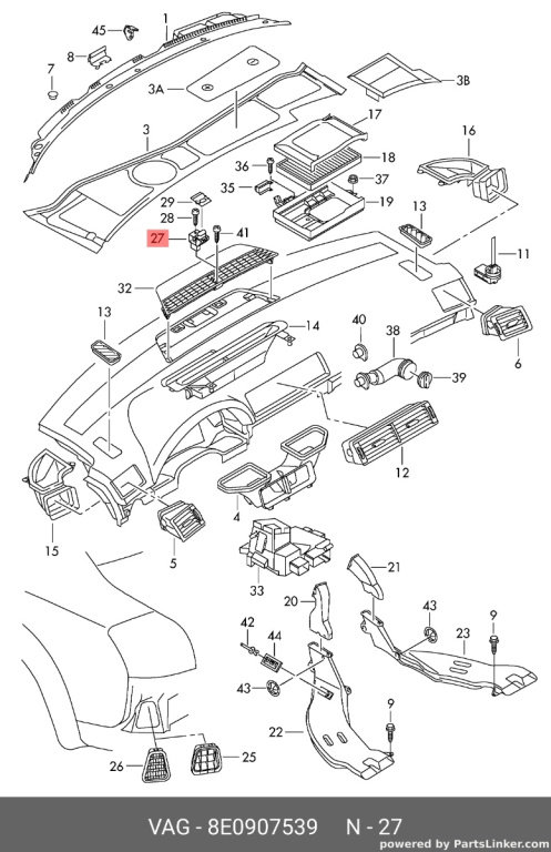 Senzor lumina Audi A4 8E 2002 2003 2.5 TDI AKE OEM 8E0907539