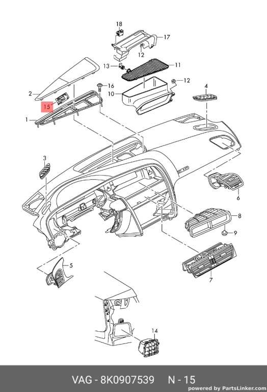 Senzor lumina Audi A4 B8 2.7 TDI CGK OEM 8K0907539