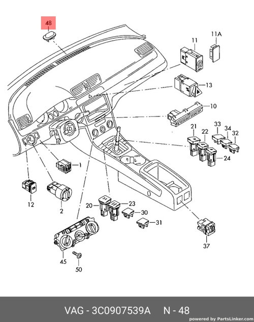 Senzor lumina(SunLight) 3C0907539A Vw Passat b6 TDI 2007 BMP OEM 3C0907539A