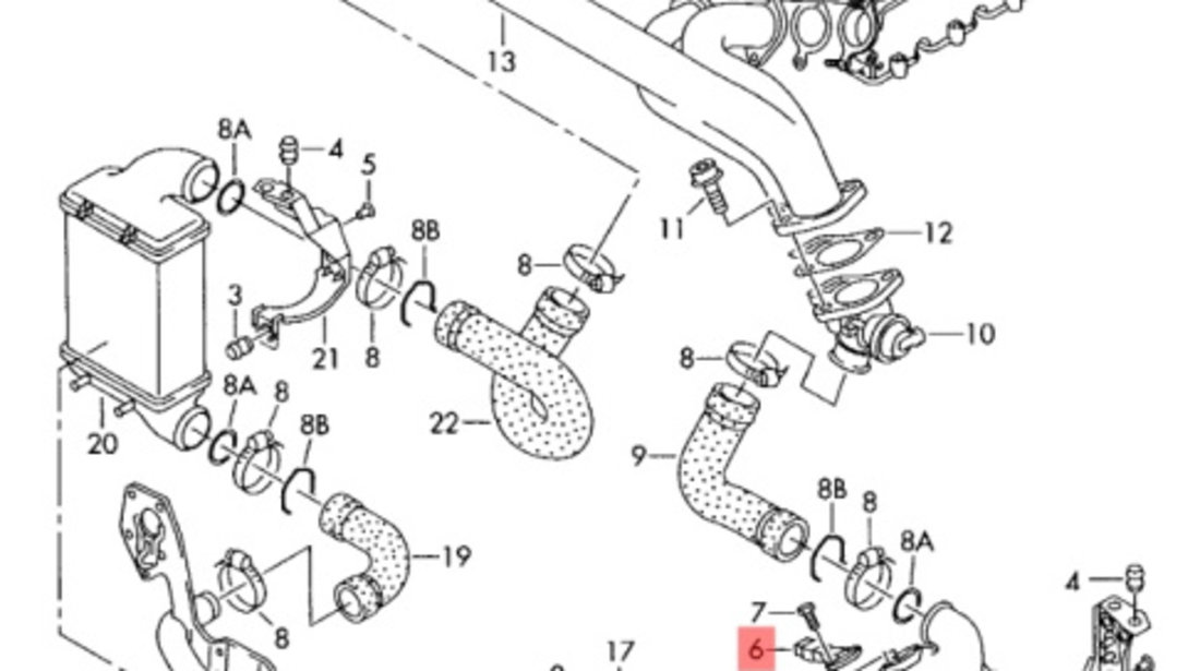 Senzor MAP Volkswagen Passat B5.5 (2000 - 2005)1.9 TDI 038906051 OEM 038906051