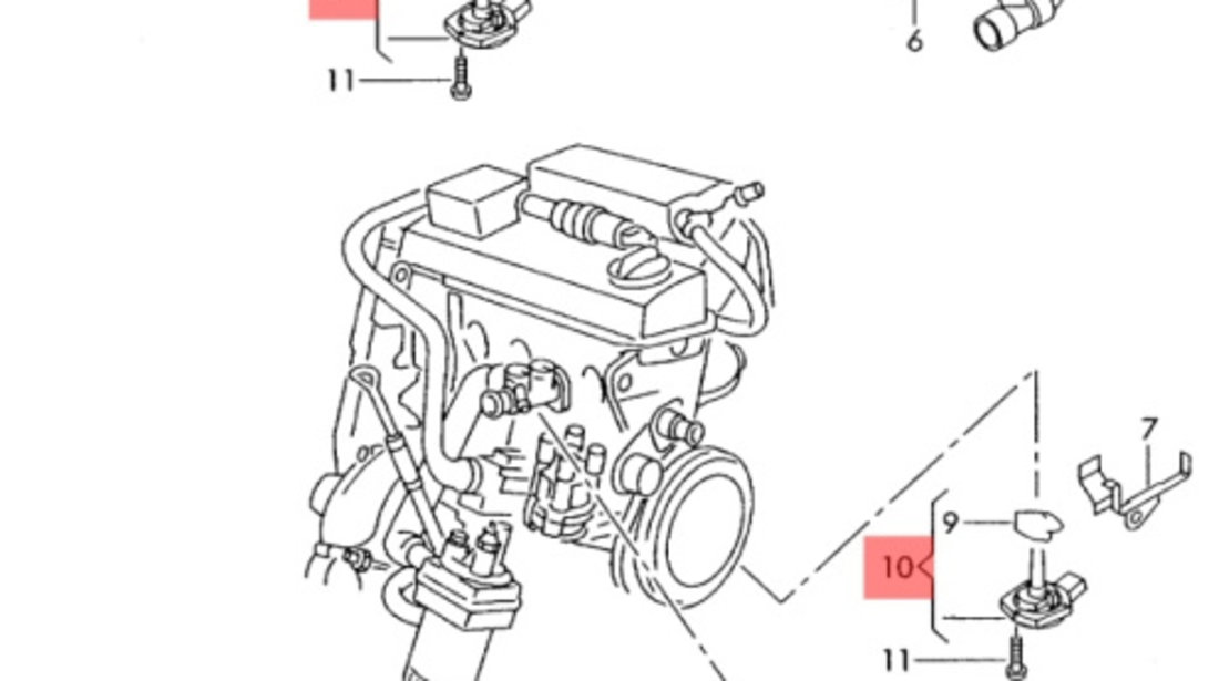 Senzor nivel ulei motor Audi A4 B6 (8E2) Sedan 2002 2.0 I OEM 1J0907660B