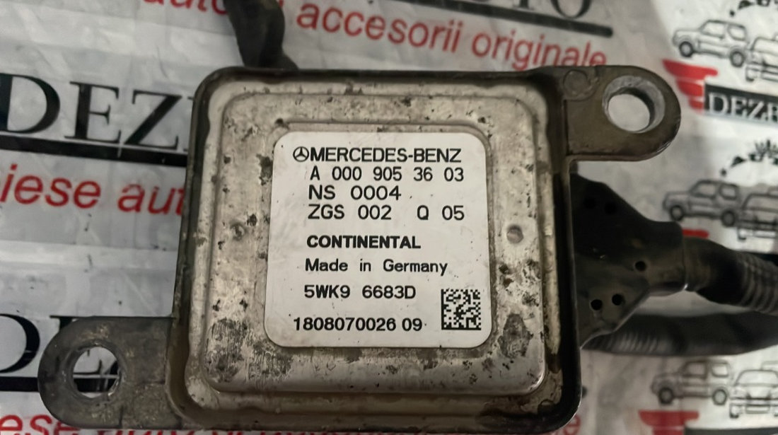 Senzor NOx Mercedes Benz Clasa ML (W164) 3.0 CDI 4-matic 231 cai cod: A0009053603 - ZGS002Q05