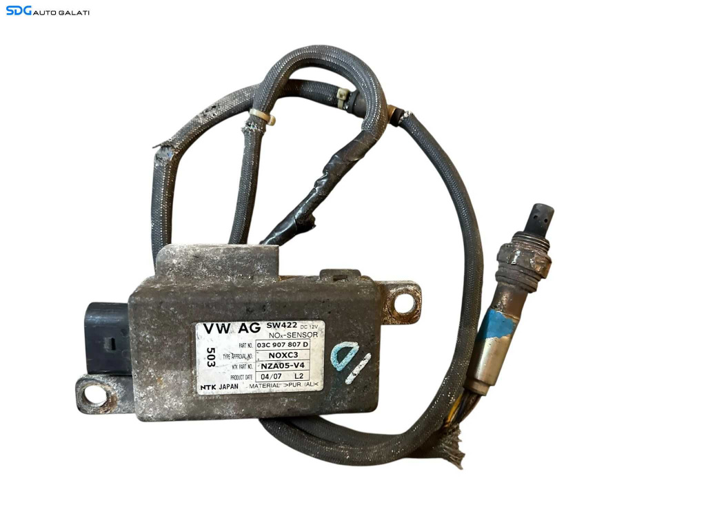Senzor Nox Sonda Lambda Audi A3 8P 1.6 FSI 2004 - 2013 Cod 03C907807D [V0475]