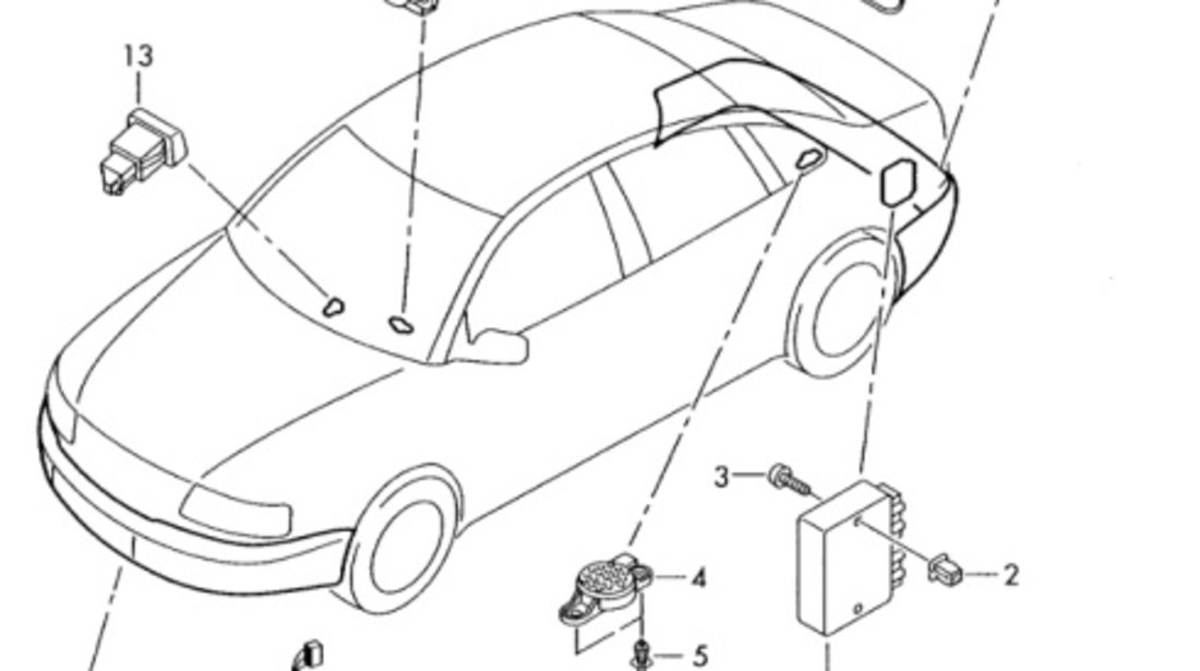 Senzor parcare fata Audi Q7 (4LB) 2008 BUG AUDI Q7 (4LB) [ 2006 - 2016 ] OEM 7M3919275A
