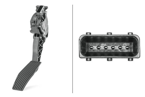 Senzor, pedala acceleratie (6PV009765741 HELLA) CHEVROLET,OPEL,VAUXHALL