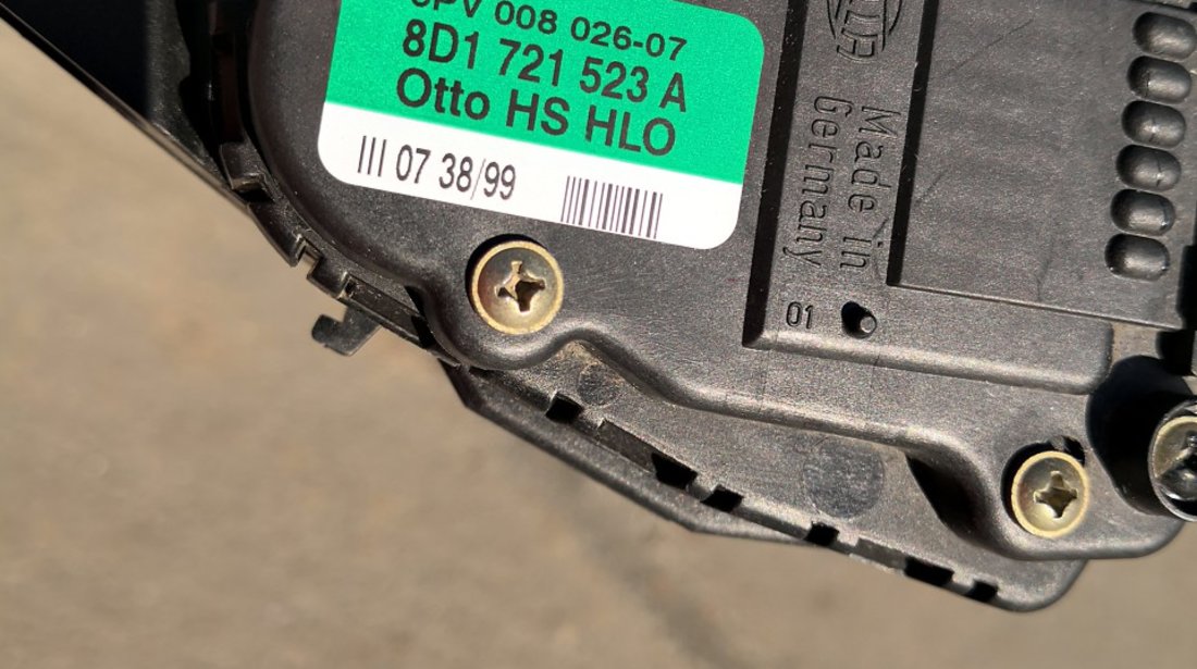 Senzor pedala acceleratie Hella ptr Audi,Vw,Skoda 8D1721523A