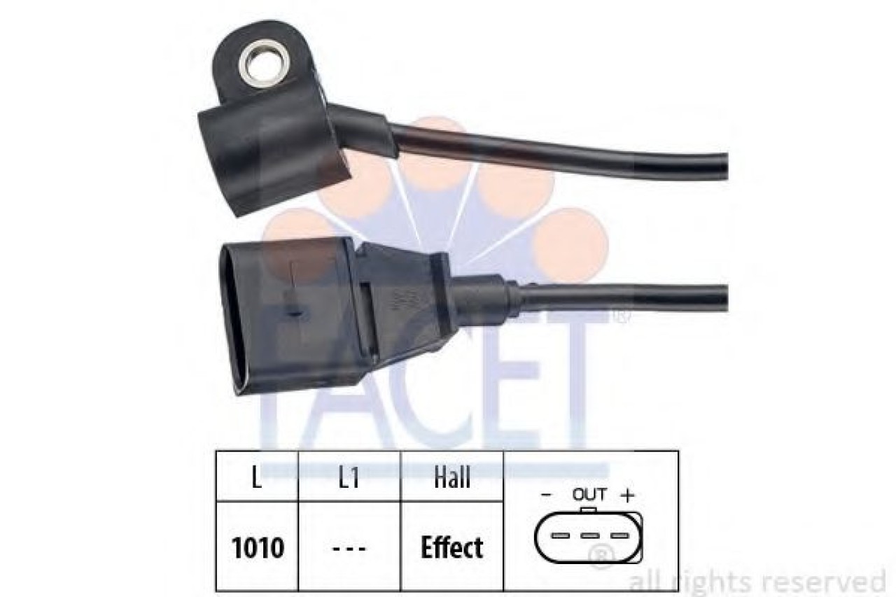 Senzor,pozitie ax cu came AUDI A4 Avant (8E5, B6) (2001 - 2004) FACET 9.0565 piesa NOUA