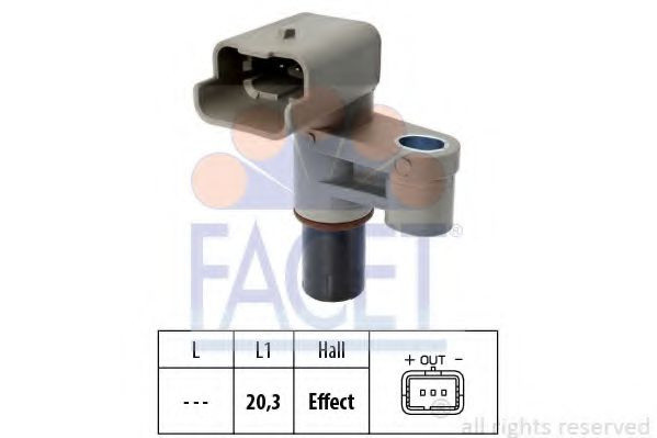 Senzor,pozitie ax cu came CITROEN XSARA Cupe (N0) (1998 - 2005) FACET 9.0462 piesa NOUA