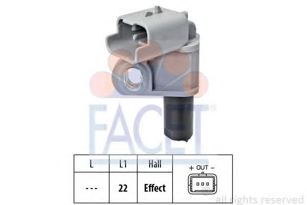 Senzor,pozitie ax cu came PEUGEOT 607 (9D, 9U) (2000 - 2016) FACET 9.0460 piesa NOUA