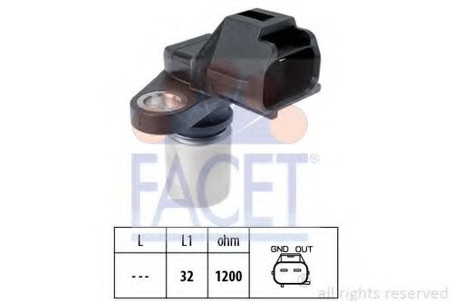 Senzor,pozitie ax cu came TOYOTA HILUX III pick-up (KUN, TGN, LAN, GGN) (2004 - 2016) FACET 9.0637 p...