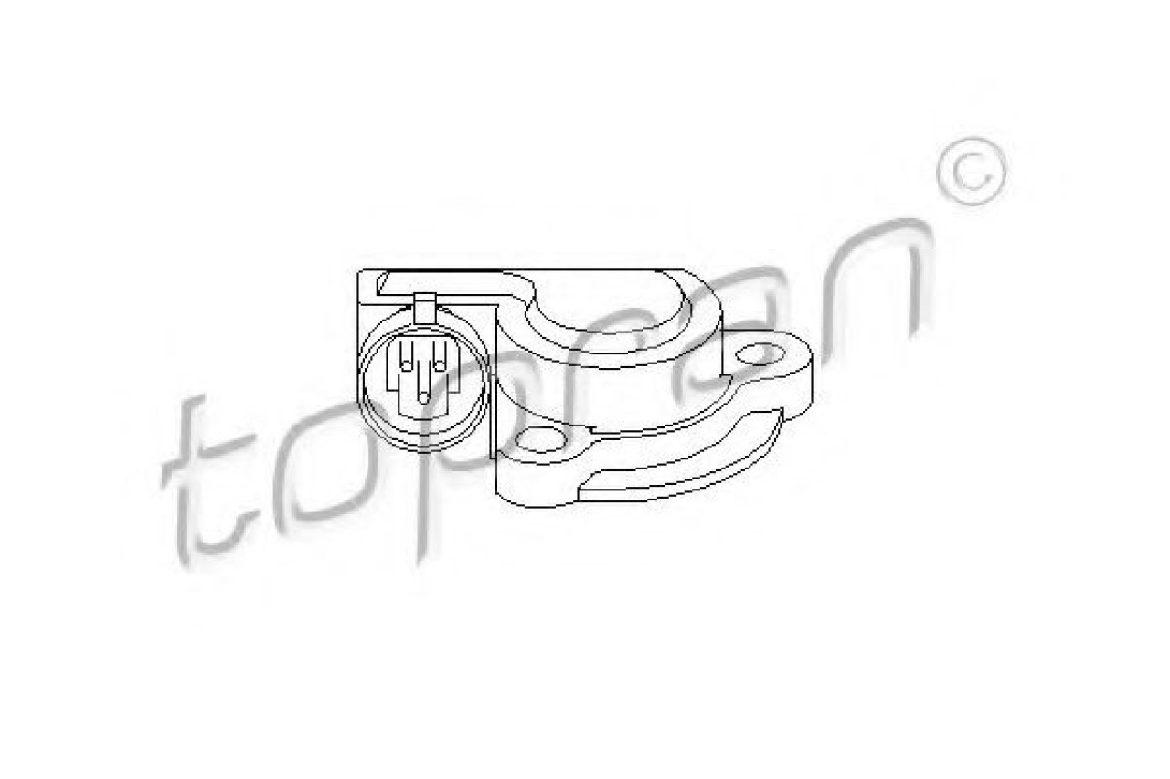Senzor, pozitie clapeta acceleratie OPEL CORSA B (73, 78, 79) (1993 - 2002) TOPRAN 206 028 piesa NOUA