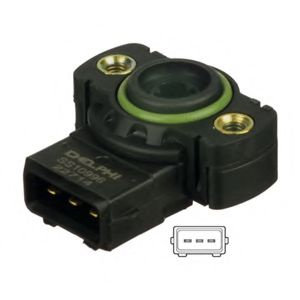 Senzor, pozitie clapeta acceleratie VW TRANSPORTER IV caroserie (70XA) (1990 - 2003) DELPHI SS10996-...