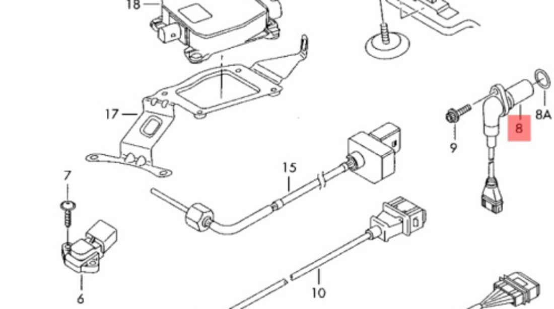 Senzor pozitie vibrochen Volkswagen Passat 3C combi 2.0 tdi DSG 036906433A OEM 036906433A