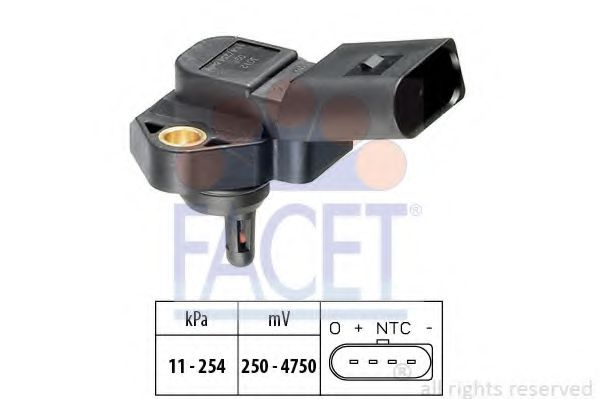Senzor presiune aer AUDI A6 (4B2, C5) (1997 - 2005) FACET 10.3012 piesa NOUA