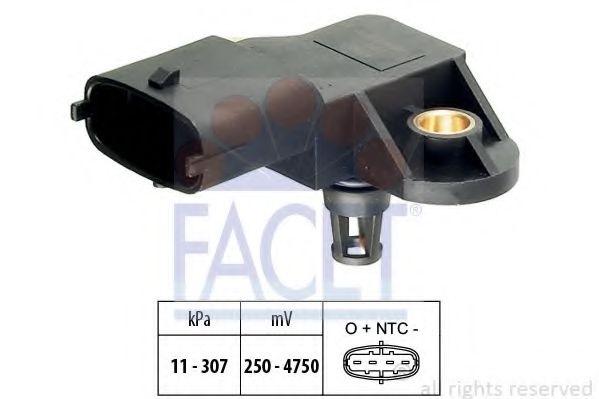Senzor presiune aer DACIA LOGAN II (2012 - 2016) FACET 10.3082 piesa NOUA