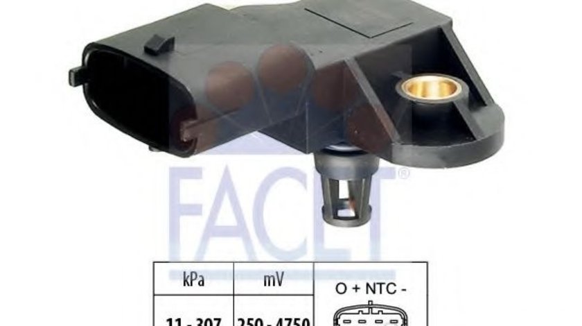 Senzor presiune aer FIAT CROMA (194) (2005 - 2016) FACET 10.3082 piesa NOUA