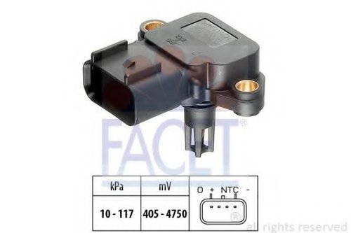 Senzor presiune aer FORD FOCUS (DAW, DBW) (1998 - 2007) FACET 10.3077 piesa NOUA