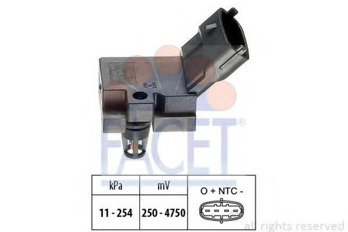 Senzor presiune aer FORD FOCUS II (DA) (2004 - 2012) FACET 10.3078 piesa NOUA