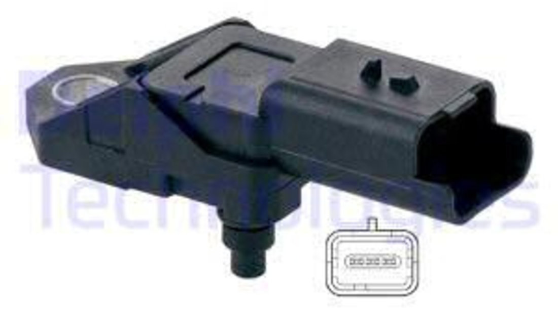 Senzor presiune aer Galerie evacuare (PS10197 DELPHI) Citroen,FIAT,FORD,JAGUAR,LANCIA,LAND ROVER,MITSUBISHI,PEUGEOT