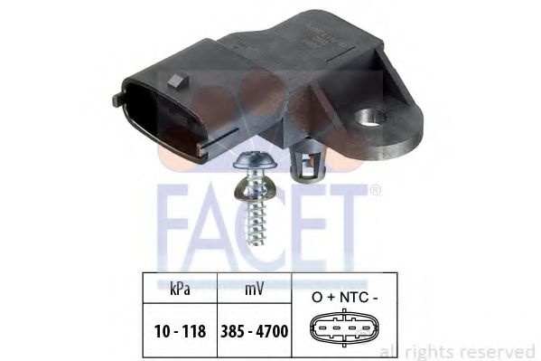 Senzor presiune aer OPEL COMBO Combi (X12) (2012 - 2016) FACET 10.3091 piesa NOUA