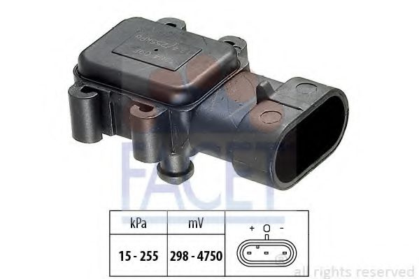 Senzor presiune aer OPEL VIVARO combi (J7) (2001 - 2014) FACET 10.3064 piesa NOUA