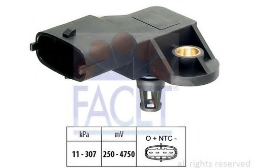 Senzor presiune aer SAAB 9-5 Combi (YS3E) (1998 - 2009) FACET 10.3082 piesa NOUA