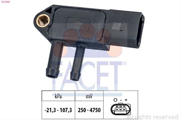 Senzor Presiune Aer; Senzor, Presiune Galerie Admisie Facet Seat 10.3266
