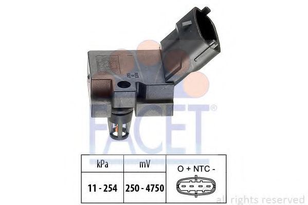 Senzor presiune aer VOLVO S40 II (MS) (2004 - 2016) FACET 10.3078 piesa NOUA