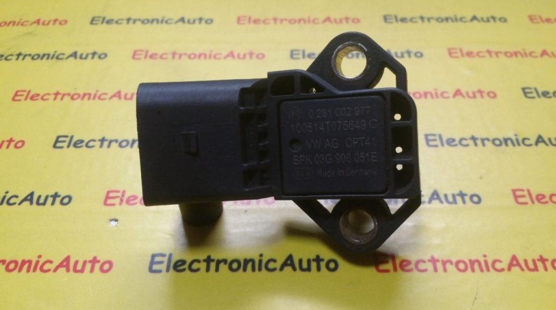 Senzor Presiune Aer VW, 0281002977, 100514T075649C, BPK03G906051E