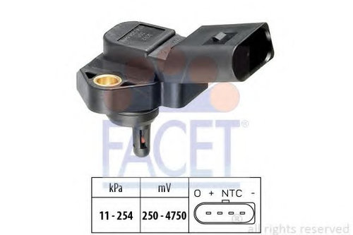 Senzor presiune aer VW NEW BEETLE (9C1, 1C1) (1998 - 2010) FACET 10.3012 piesa NOUA