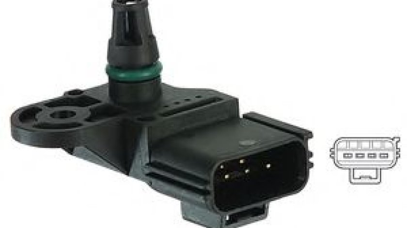 Senzor, presiune galerie admisie PEUGEOT BOXER platou / sasiu (2006 - 2016) DELPHI PS10138 - produs NOU