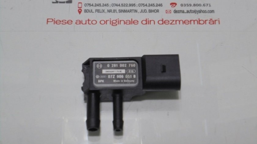 Senzor presiune gaze, 07Z906051B, Audi A4 (8K2, B8) 2.0tdi (id:287766)