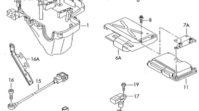 Senzor presiune gaze Audi A4 B8 (8K) Avant 2011 2.0 TDI 0281006006 OEM 059906051A