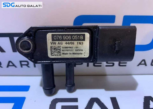 Senzor Presiune Gaze Catalizator Audi A3 8P 1.6 tdi CAYB CAYC 2008 - 2013 Cod 076906051B