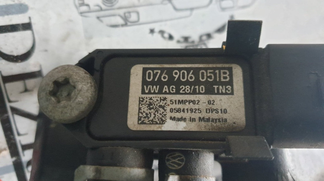 Senzor presiune gaze evacuare Audi A3 8P 1.6 TDI 105 cai motor CAYC cod piesa : 076906051B