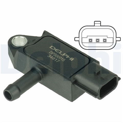 Senzor Presiune Gaze Evacuare Delphi Renault DPS00015