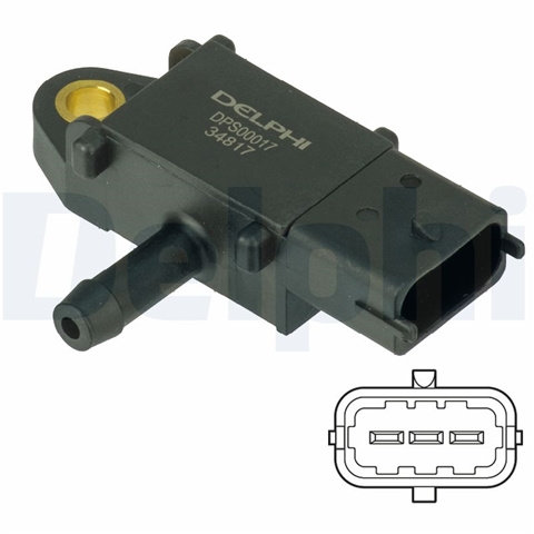 Senzor Presiune Gaze Evacuare Delphi Saab DPS00017