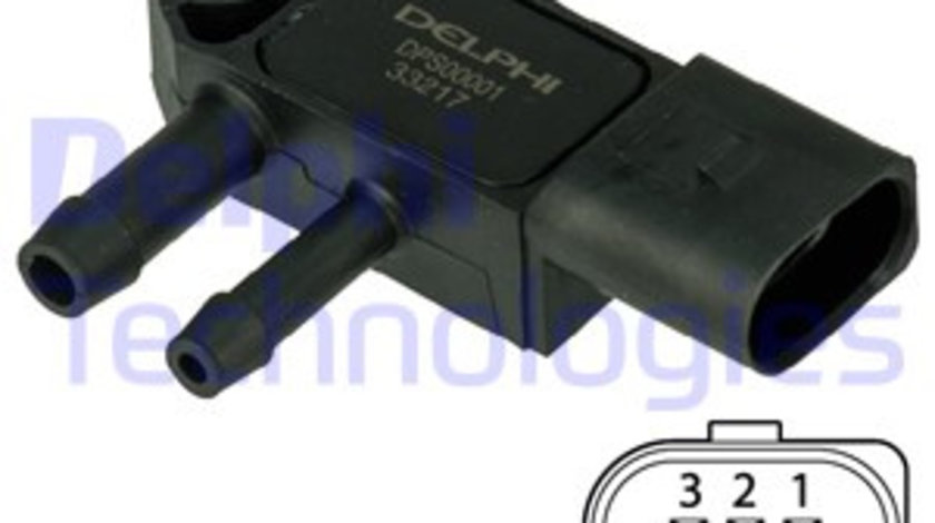 Senzor, presiune gaze evacuare (DPS00001 DELPHI) AUDI,SEAT,SKODA,VW