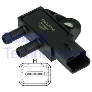 Senzor, presiune gaze evacuare (DPS00006 DELPHI) Citroen,DS,FIAT,LANCIA,MINI,PEUGEOT