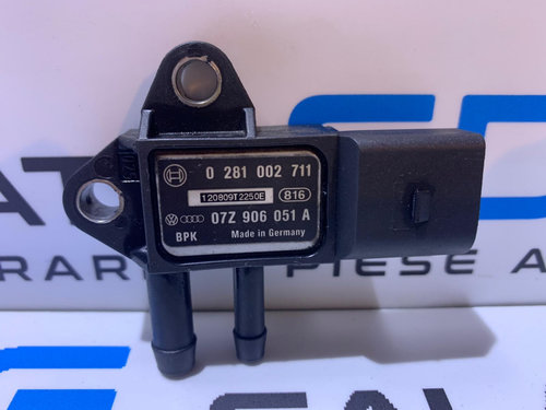 Senzor Presiune Gaze Filtru Particule Audi A4 B7 1.9 TDI BRB 2005 - 2008 Cod: 07Z906051A