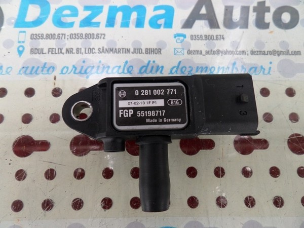 Senzor presiune gaze Opel Corsa D, 1.7cdti, 0281002771