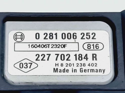 Senzor presiune Renault Trafic 3 (F82) [Fabr 2014-2022] 227702184 0281006252