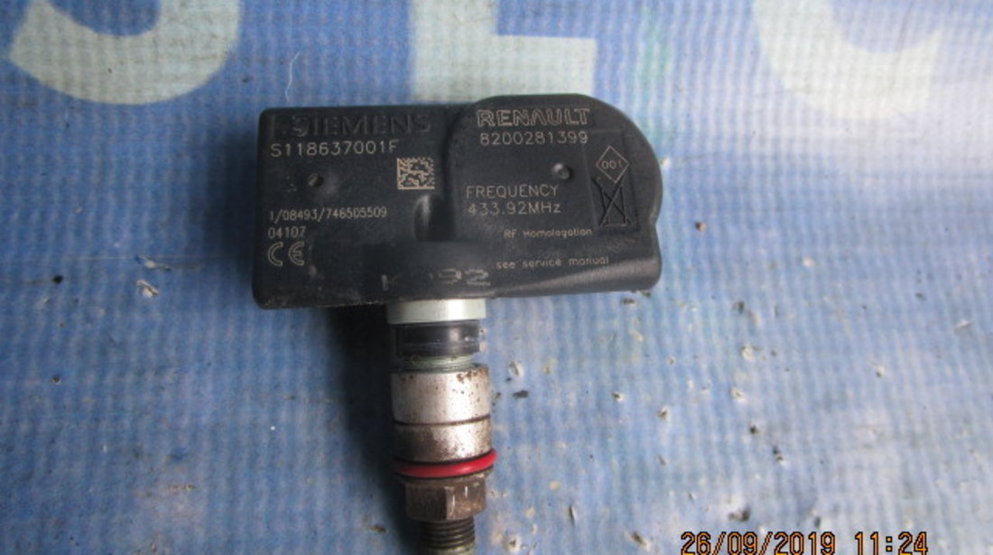 Senzor presiune roata Renault Scenic 2004; 8200281399