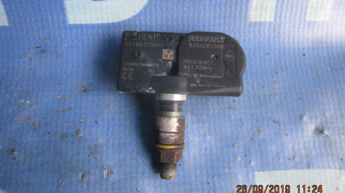 Senzor presiune roata Renault Scenic 2004; 8200281399