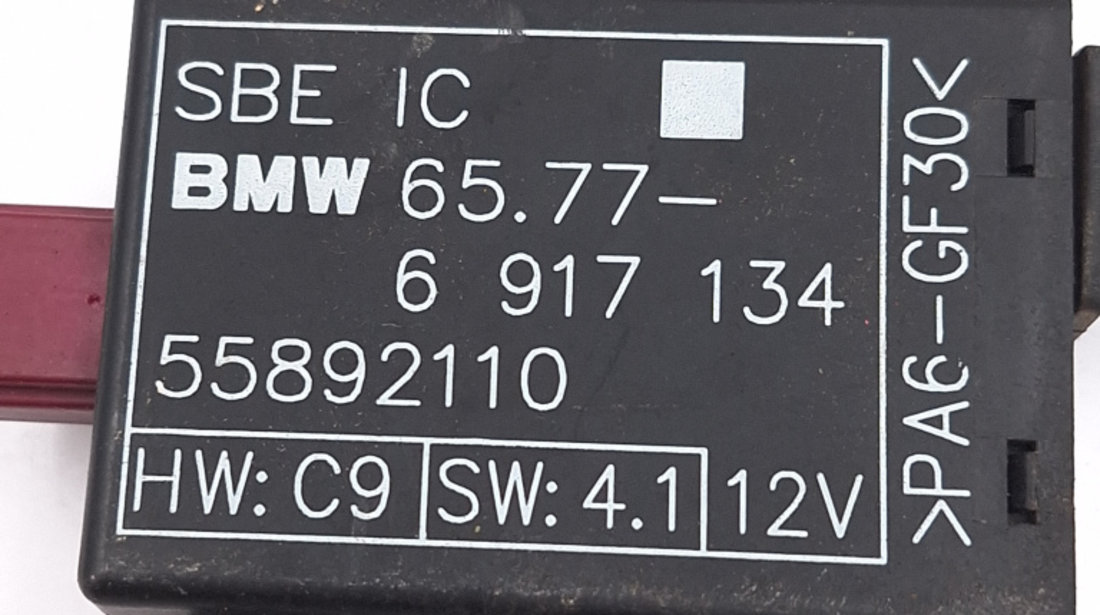 Senzor Presiune Scaun BMW 7 (E65, E66, E67) 2001 - 2009 6917134, 65776917134, 65.77-6917134, 55892110