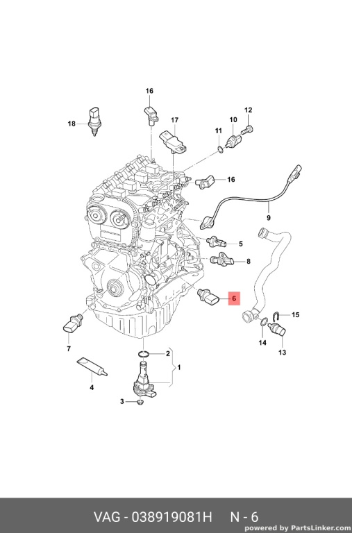Senzor presiune ulei 038919081H Vw Passat B6 2.0 TDI 2007 BMP OEM 038919081H